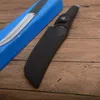 1Pcs High Quality 18H Survival Straight knife VG1 Satin Drop Point Bade Outdoor hunting knives With Leather Sheath