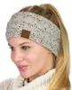 DHL gratis verzending haarband kleurrijk gebreide haakhaakhoofdband winteroor warmer elastische haarband brede haaraccessoires caps hoeden