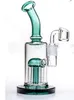 Glass Water Bongs Arm Tree Perc Hookahs Recycler Oil Rigs glass Smoke Water Pipes Dab Accessory with 14mm banger