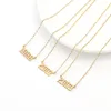 Pendant Necklaces Year Number Birth Date Necklace For Women Gold Color Chain Stainless Steel Choker 1993 1996 2000 2021 Collier Je2539