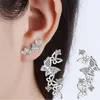 Stud Anenjery 925 Sterling Silver Jewelry Korean Bow Tie Zircon örhängen för kvinnor Pendientes Oorbellen Brincos S-E3551