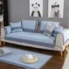 Eenvoudige katoenen linnen weven sofa cover anti-vuile bank slipcovers woonkamer sectionele koffer voor sofa 1pc home sofa decor mat 201119