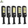 120COB 128COB 320led lampe murale solaire éclairage extérieur sécurité réverbère étanche PIR capteur de mouvement télécommande