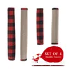 Handle Natal Frigorífico porta tampa decorações para Kitchen Appliance Microondas Lava-louça Handle Protector Buffalo Plaid JK2011PH