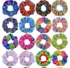 20 Colors Ponytail Holder Hair Scrunchy Elastic Laser Hair Bands Scrunchy Hairbands Ties Ropes for Women Girls 4779098