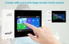 FreeShipping WIFI GSM sistema di allarme intelligente Kit antifurto per la sicurezza domestica Touch screen da 4,3 pollici APP Telecomando Braccio RFID Disinserimento