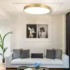Ultratunna LED-taklampa Guldlampytor Installation vardagsrum sovrum fjärrhemdekoration belysning W220307