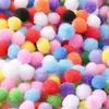 Çeşitli Renk Pom Poms Renkli Sanat ve El Sanatları Pom Poms Topları DIY Yaratıcı El Sanatları Süslemeleri için Çeşitli Boyutlar Seç