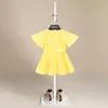 5pcs/lote ropa para niños para niñas para niñas para niñas para niños vestidos de ropa amarillo 1-6t Sylvia 669861610132
