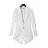 Plus Größe 6xl 7xl 2020 Frauen Blazer Langarm Blazer Eine Taste Schlank Büro Dame Jacken Weibliche Tops Anzug Femme r670