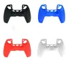 4 Farben Weiche Schutzhülle Silikonhülle für Playstation 5 PS5 Controller Gamepad Protector Anti-Rutsch-Kappe