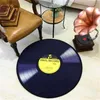 Noordse stijl woonkamer tapijt 3d vintage record ronde tapijt tapijt decor beddebijterdekweergesomat stoelmat voor huisdecor16519399