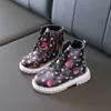 Kids Designer Boots Toddler Winter Shoes With Warm Soft Nap Inner Lovely Strawberry Chaussures Pour Enfants
