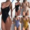 Bikinis Set Solid Färg Kvinnors Sexiga Baddräkt One-Dela Allt i En Baddräkter För Kvinnor Simning Utrustning