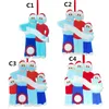 DIY Christmas Ornaments Greetings Quarantine Gift Survivor 1-7 Family with Mask Toilet Paper PVC Decorations Christmas Tree Pendant Toy INS