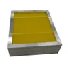 Aluminium 43*31cm Screen Printing Frame Stretched With White 120T Silk Print Polyester Yellow Mesh for Printed Circuit Boar