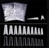 Transparenta Kvinnor 500pcs / Pack Artificiell Nail Tips Naturligt / Klart Färg Fransk Falsk Akryl Nail Art Tips Gel UV Manicure Design Set DIY Tool