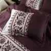 Простая роскошная клавиша постельного белья набор цветочные напечатанные напечатанные одеяла наборы льняные одеяло охватывает одновелочные постельное белье (без простыня) Y200111