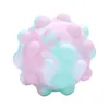 3D Fidget giocattoli pulsano bolla palla gioco sensoriale giocattolo pupazzo di neve natale per l'autismo bisogni speciali adhd squishy stress stress reliver kid divertente A44