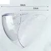 Visiera di sicurezza con montatura per occhiali Copertura integrale trasparente Maschera protettiva Visiera trasparente Maschere di design SPEDIZIONE MARE RRA3799