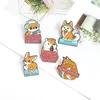 Animais bonitos dos desenhos animados Enamel Pins Vário Tipo Personagem Doce Hamster Hamster Akita Fox Broches para Lapela Pins Camiseta Roupas