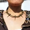 빈티지 고딕 마법사 마법의 새 해골 목걸이 여성 펜던트 성격 초커 목걸이 Bijoux Femme Accesorios Mujer1