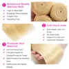 10A Top Calidad Rubia 613 Color Largo Brasileño Cabello recto 5 Paquete Humano Hair Pelo Raw Weave Bundles Extensions