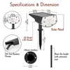 2 حزمة الشمسية المشهد الأضواء 20 المصابيح مضادة للماء أضواء الجدار الشمسية في الهواء الطلق حديقة درب الشرفة الشمسية بقعة الإضاءة مصباح