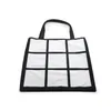 Sublimation Blanks Polyester Panel Tote Bags Blank Shopping Bag for Heat Press Sublimation Custom Personalised Sublimation Photo 9 Panel