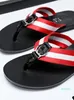 Paris Luxury designer sandals slipper slides Mens Womens Summer Beach Slippers Ladies Flip Flops Black Outdoor Home Chaussures Shoes With Bo