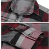 MIACAWOR Marca Camisa Hombres 100% Algodón Camisas Casuales Slim Fit Hombres Camisa a cuadros Mangas largas Camisa Hombre Camisa Masculina C006 201124