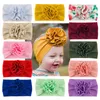 28 Kolory Baby Girl Stereo Flower Headband Moda Miękkie Cukierki Kolor Czechy Kwiatowy Dziewczyna Niemowlak Akcesoria Do Włosów Na głowę M3292
