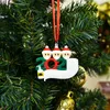 Christmas ornament DIY Pozdrowienia Kwarantanna Ozdoby świąteczne 2020 Party Pandemic Społeczny Dystansowanie Choinki Wisiorek Akcesoria