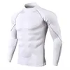 Тепловое белье для мужчин с высоким воротником CamiSeta Termica Sport Thermo Shirt быстро сухое сжатое белье одежда мужчины Bielizna 201124