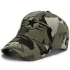 2022 Summer Men039s Fivestar Camouflage Berretto da baseball Protezione solare Cappello da sole verde militare5348211