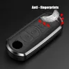 Aluminium Alloy Leather Vehicle Remote Key Fob Case Keys Protect Cover Shell For Mazda 2 3 5 6 BL BM GJ Atenza Axela CX-5 CX-7 CX-3 CX-9 MX-5 Car Accessories