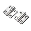 Door Catches Mini Flat Hinge Stainless Steel Cabinet Doors Windows Hinge Wooden Box DIY