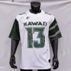 Voetbalshirts Custom Hawaii voetbaljersey NCAA College Fred Holly III Jason-Matthew Sharsh Melquise Stovall Kaimana Padello John Ursua Ashley Lelie