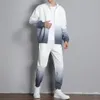 Wiosenna jesienna odzież sportowa Mężczyźni drukowana dres 2020 Casual Fashion Men S Set Set Pants Suit Mens Streetwear 2020 Tracks Suit LJ201117