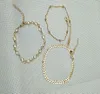 Kristal payetler Anklet Seti Kadınlar Plaj Ayağı Takı Vintage İfadesi Ankletler Boho Style Party Yaz Mücevherleri 3pcs Lot1285n