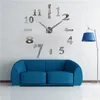 2020 Super Big DIY Wall Clock Acrylic Metal Mirror Super Big Personalized Digital Watches Clocks Freeshipping 130cm x 130 cm Y200109