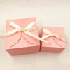 24pcs Kağıt Renkli Aşk Düğün Partisi Hediye Kutuları El Sanatları Paketleme Boxadd Şerit Pişirme Kek Kurabiyeleri Jllzzk