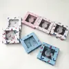 5D Mink Eyelash Box Aangepaste Wimper Verpakking Vlinder Vierkante Wash Case voor natuurlijke dramatische wimpers zonder wimpers