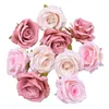 100 pcs qualidade 10 cm seda rosa cabeça artificial cabeças para festa de casamento casa diy grinalda presente decoração scrapbooking fleurs falsos