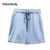 Brand New Women Summer Shorts Plus Size XXXL 4XL Solto de malha casual shorts kkfy4456 t200701