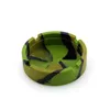 Camouflage belt luminous silicone ashtray lround fluorescent ash cupS convenient cigarette case anti-drop creativity 2021