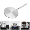 24cm Stainless Steel Heat Diffuser Simmer Ring Induction Adapter Plate for Gas Stove Glass Cooktop Converter 201124