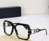 623 Vintage Brille Square Matte Schwarz Gold Rahmen klare Linsen Sonnenbrille Männer Mode Hip Hop Sonnenbrille Frames Uv400 Schutz mit Kasten