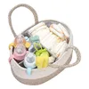 100 % Baumwollseil, Babyzimmerkorb, Windelbox, geeignet für die Aufbewahrung von Feuchttüchern, Spielzeug LJ201204