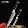 XITUO Damascus Chef Knife 2 PCS Coltelli da cucina Set 67 Strati Giapponese VG10 Coltello in acciaio Damasco Santoku Cleaver Utility Tool Gift